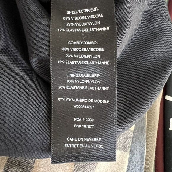 Alice + Olivia Employed Black and White Stretch Knit Pencil Skirt - Picture 8 of 8